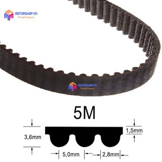 MTS Dây Puly 5M Bản Rộng Đai 16mm Các loại kích thước
