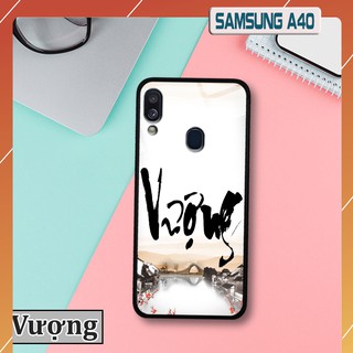 Ốp lưng Samsung Galaxy A40 - In chữ thư pháp