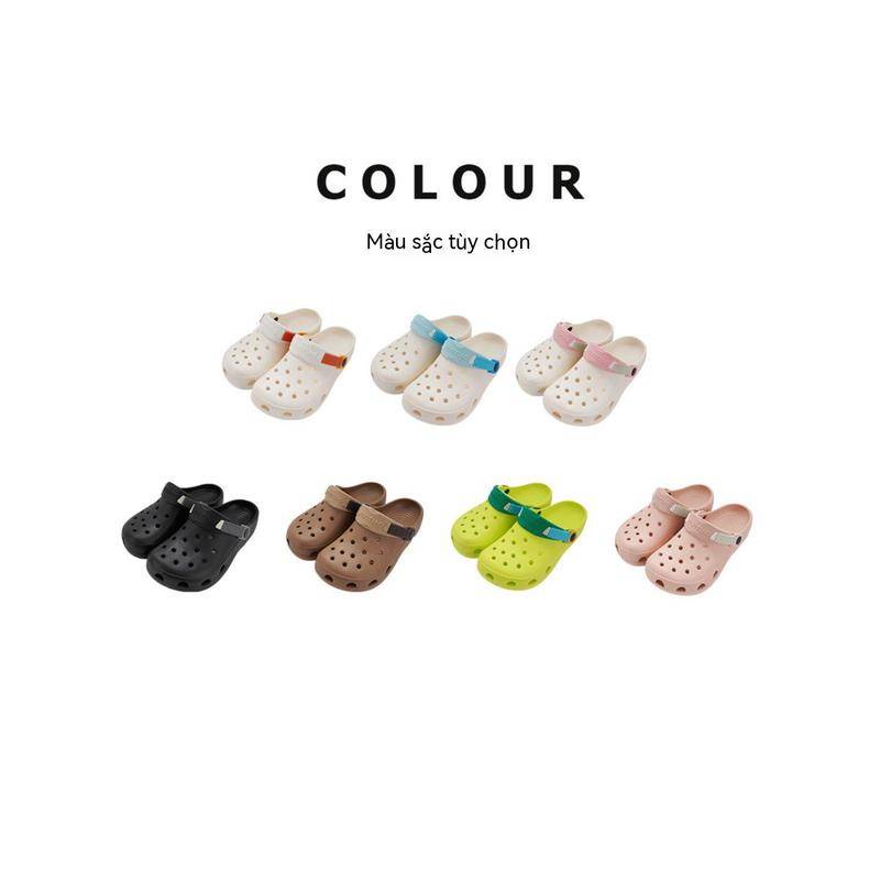 Dép sục crocs unisex xixitiao bằng EVA đế siêu nhẹ chống trượt đục lỗ thoáng khí