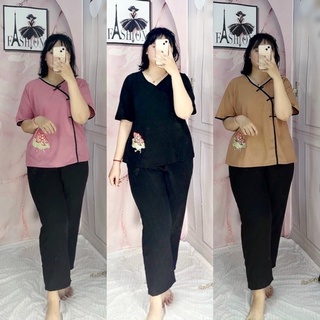 Đồ lam (Thêu Hoa )Bigsize Nữ 67kg đến 95kg