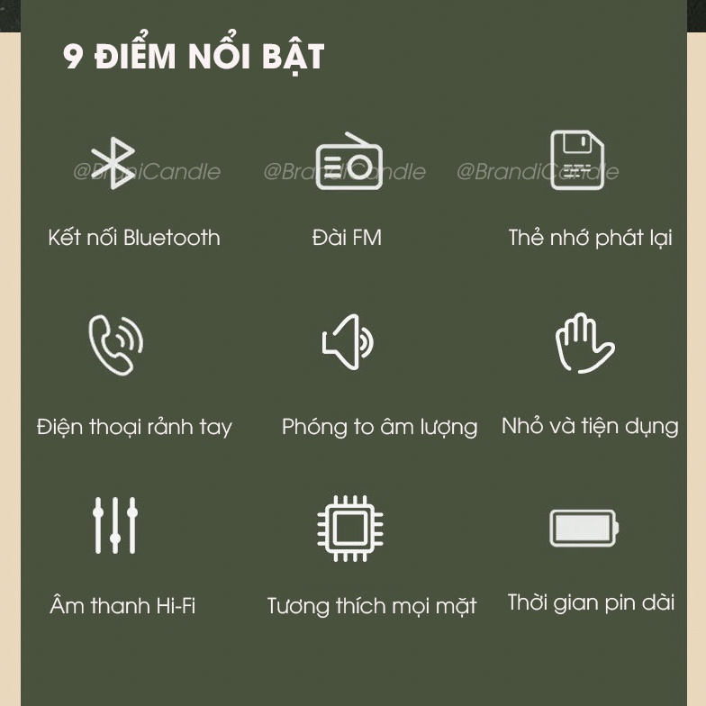 Loa bluetooth BS-32D nghe nhạc nghe đài 3 màu sắc xinh xắn decor nhà cửa