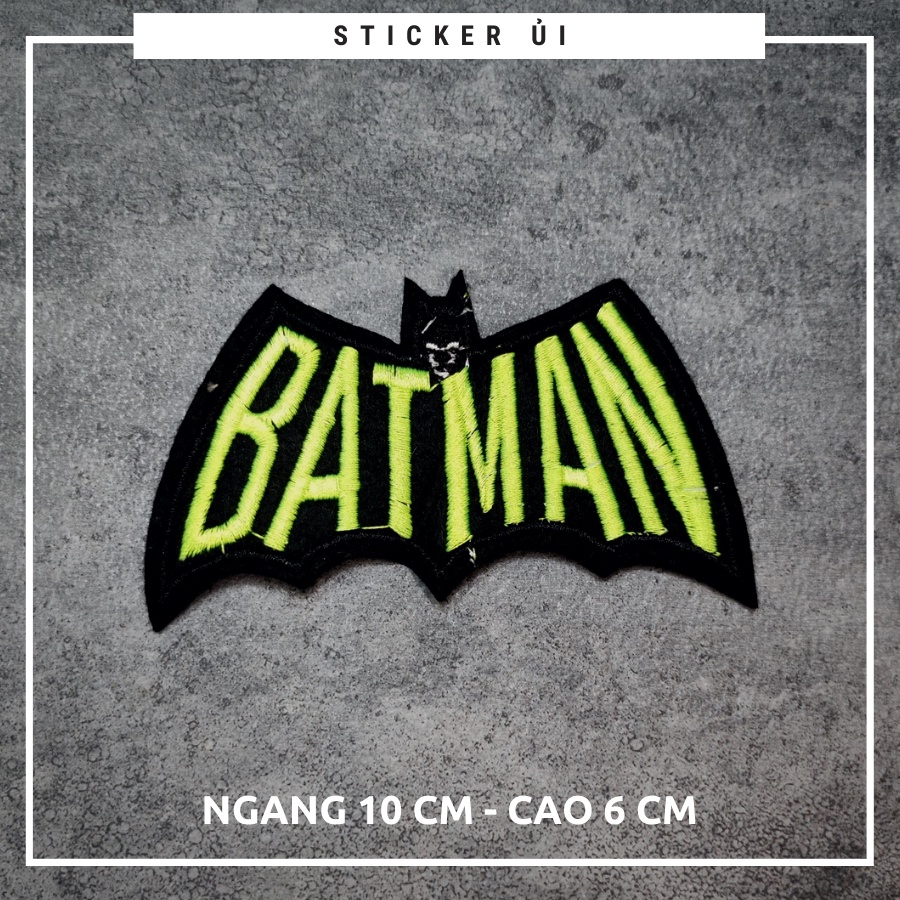 Sticker ủi áo Cao cấp - CÓ SẴN KEO ỦI - dùng làm miếng vá áo, phụ kiện trang trí quần áo, balo, giày, nón