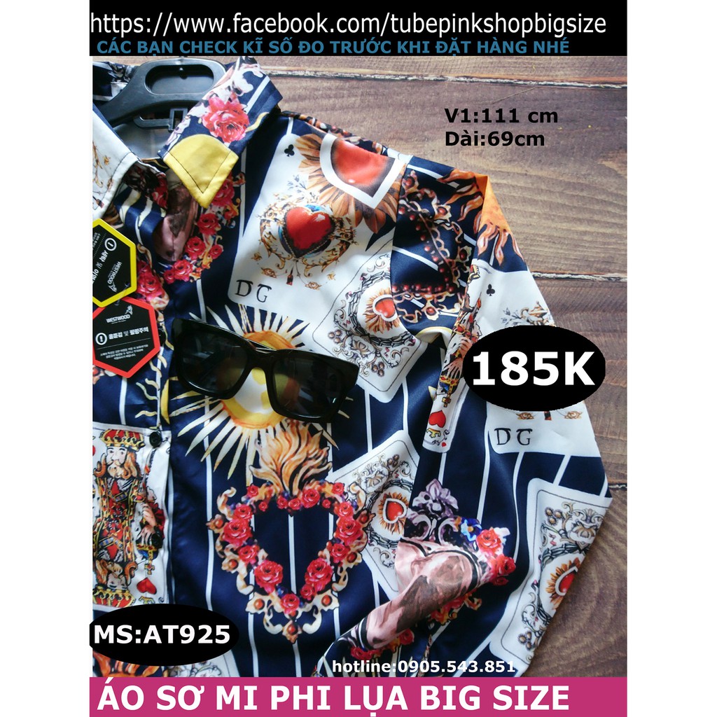 áo sơ mi phi lụa hàn quốc bigsize