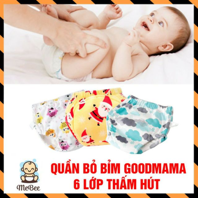  Quần bỏ bỉm 6 lớp GOOGMAMA 4-16kg size 80 90 100 110