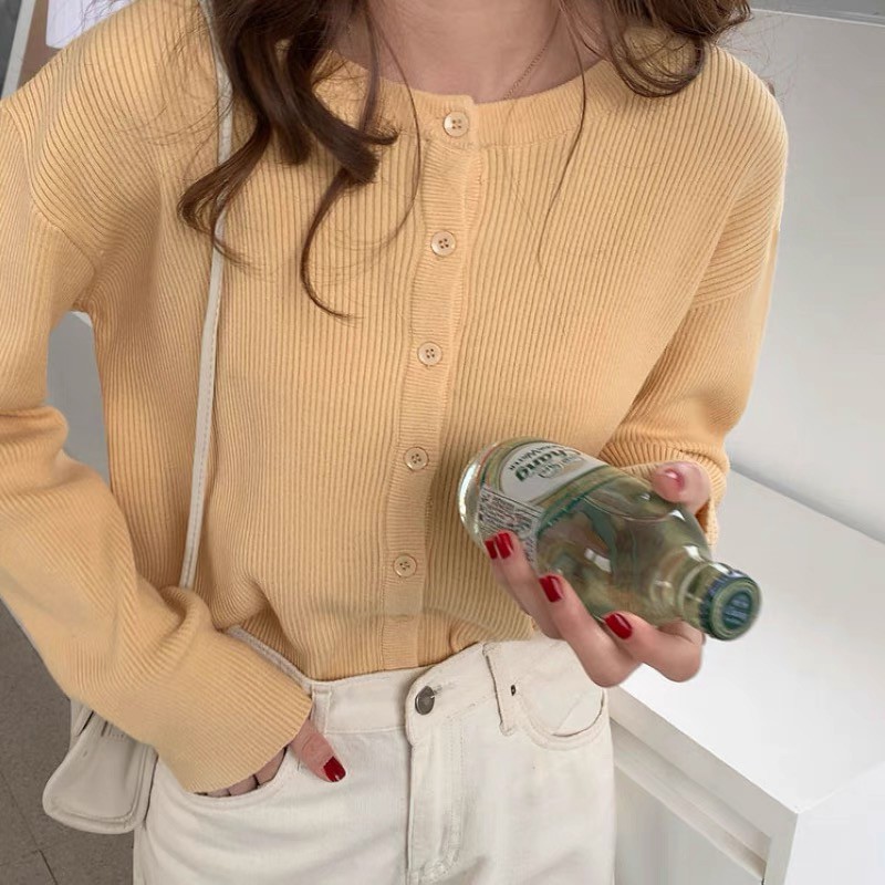 Áo khoác cardigan cổ tròn chất mịn - AK511 | BigBuy360 - bigbuy360.vn