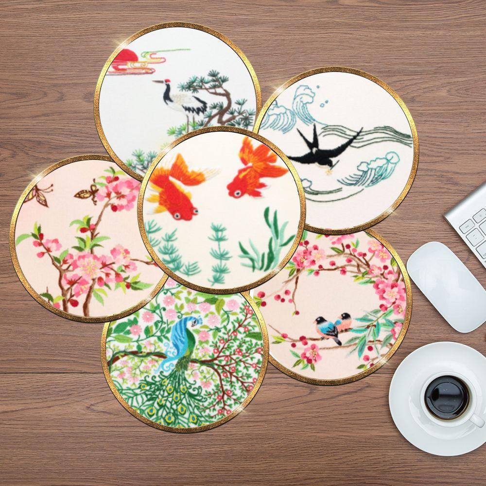 Cuộn Chỉ Thêu Tranh Chữ Thập Thủ Công Trang Trí Nội Thất