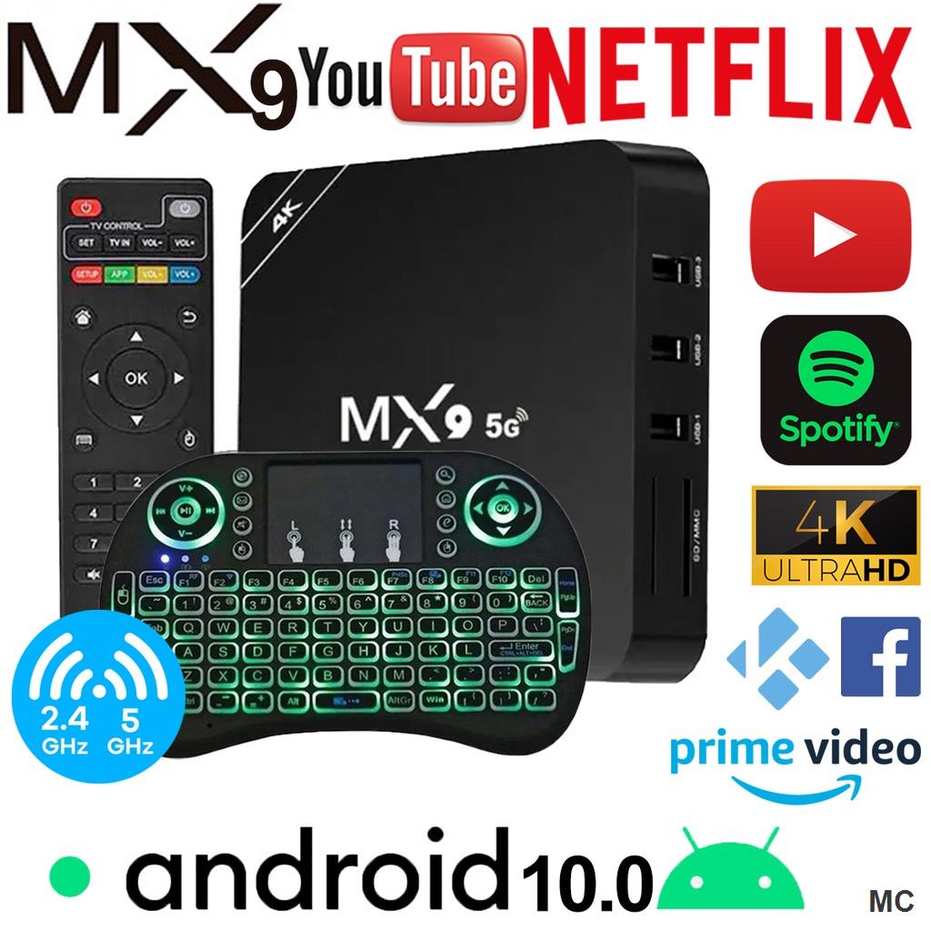 Hộp Thông Minh S905w HD set top box 4K 2.4G 8Gb / 128ggb WiFi Android 10.1 Và Phụ Kiện
