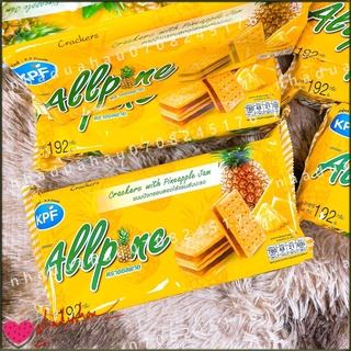 Một gói bánh nướng phủ đường kẹp nhân mứt dứa KPF Allpine đặc sản Thái Lan gói 192gam