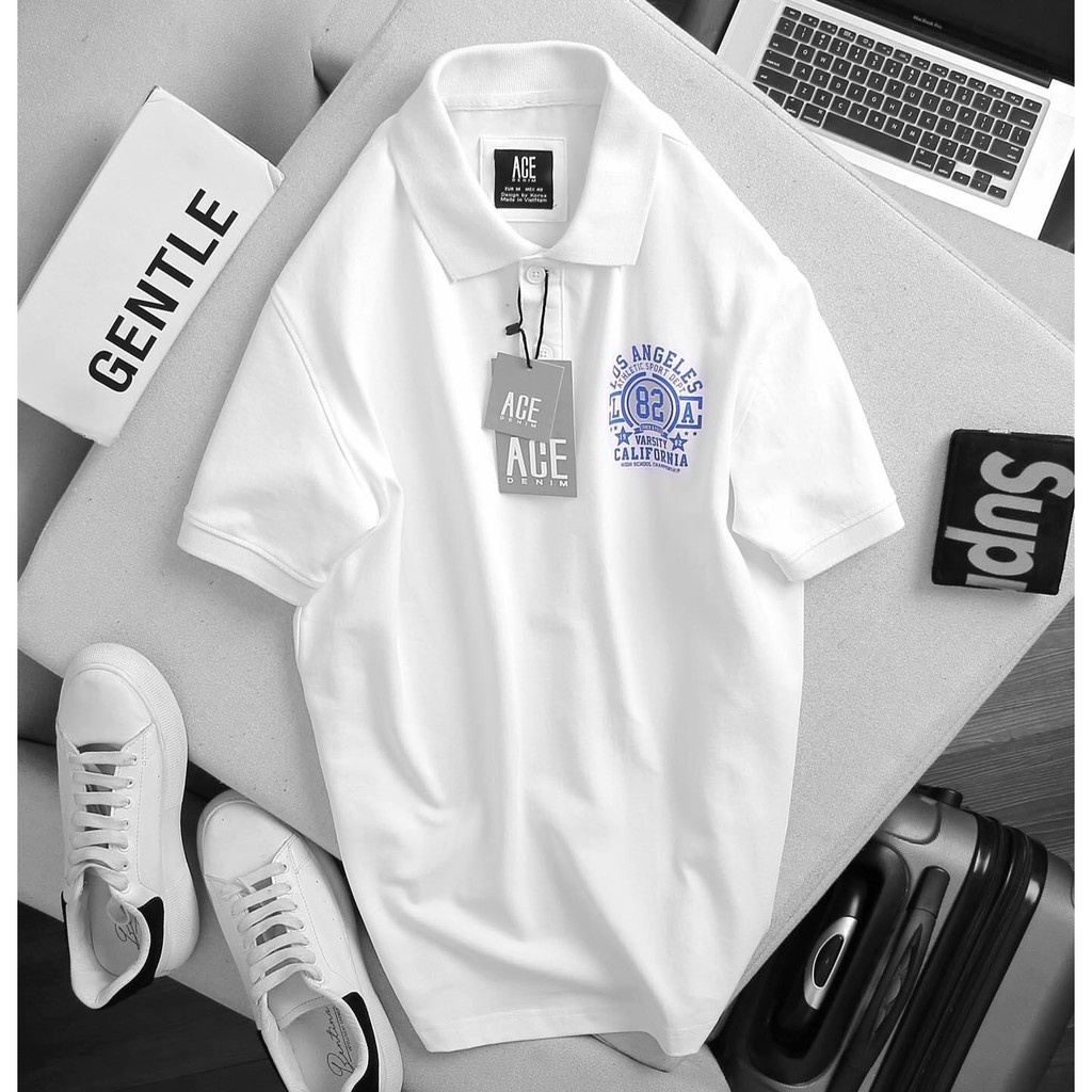 Áo Polo In Nhãn Los Angesles