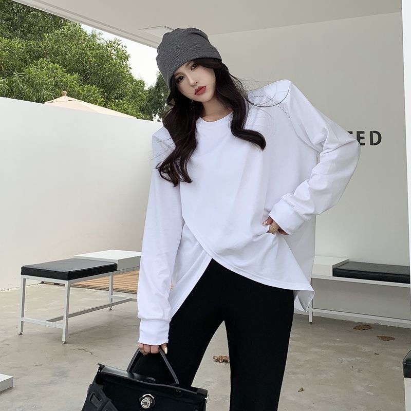 Áo thun dài tay có đệm cầu vai. QUẢNG CHÂU_GIÁ RẺ_LADYSHOP_A43.028F