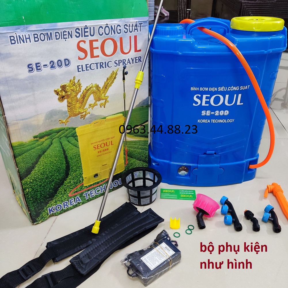 Bình phun thuốc trừ sâu 20L,bình xịt điện tưới cây MÙA VÀNG - binh xit dien