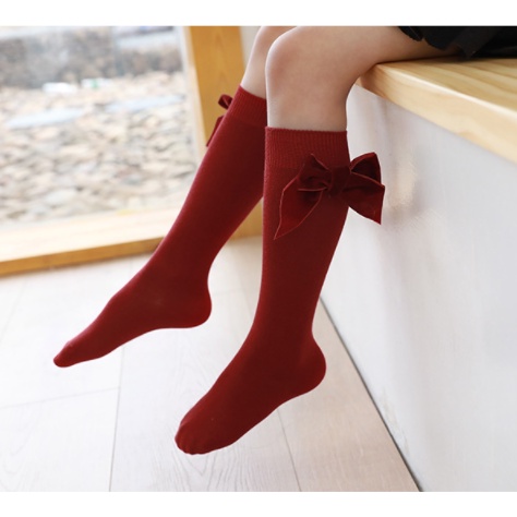 Tất Chân Đính Nơ Đáng Yêu Cho Bé Gái 1-7 Tuổi