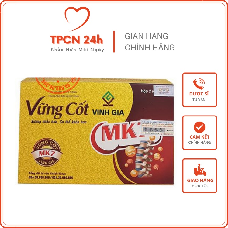 Vững Cốt Vinh Gia (Tem cty VINH GIA) - Giúp xương chắc khoẻ, vận động deo dai