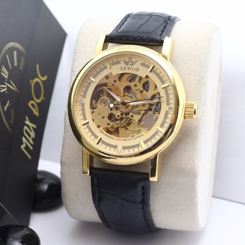 ĐỒNG HỒ NAM SEWOR SE0057 LỘ MÁY