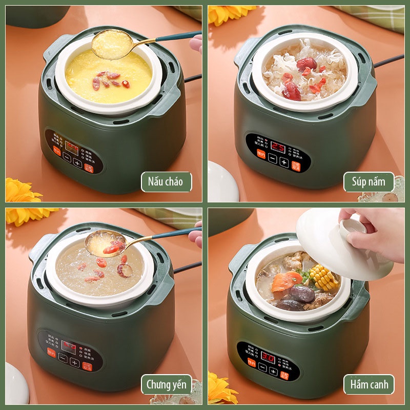 Nồi Nấu Cháo Chậm Changhong - Nồi Nấu Chậm - Nồi Hầm Cách Thủy - Nồi Ninh Cháo Cho Bé Đa Năng