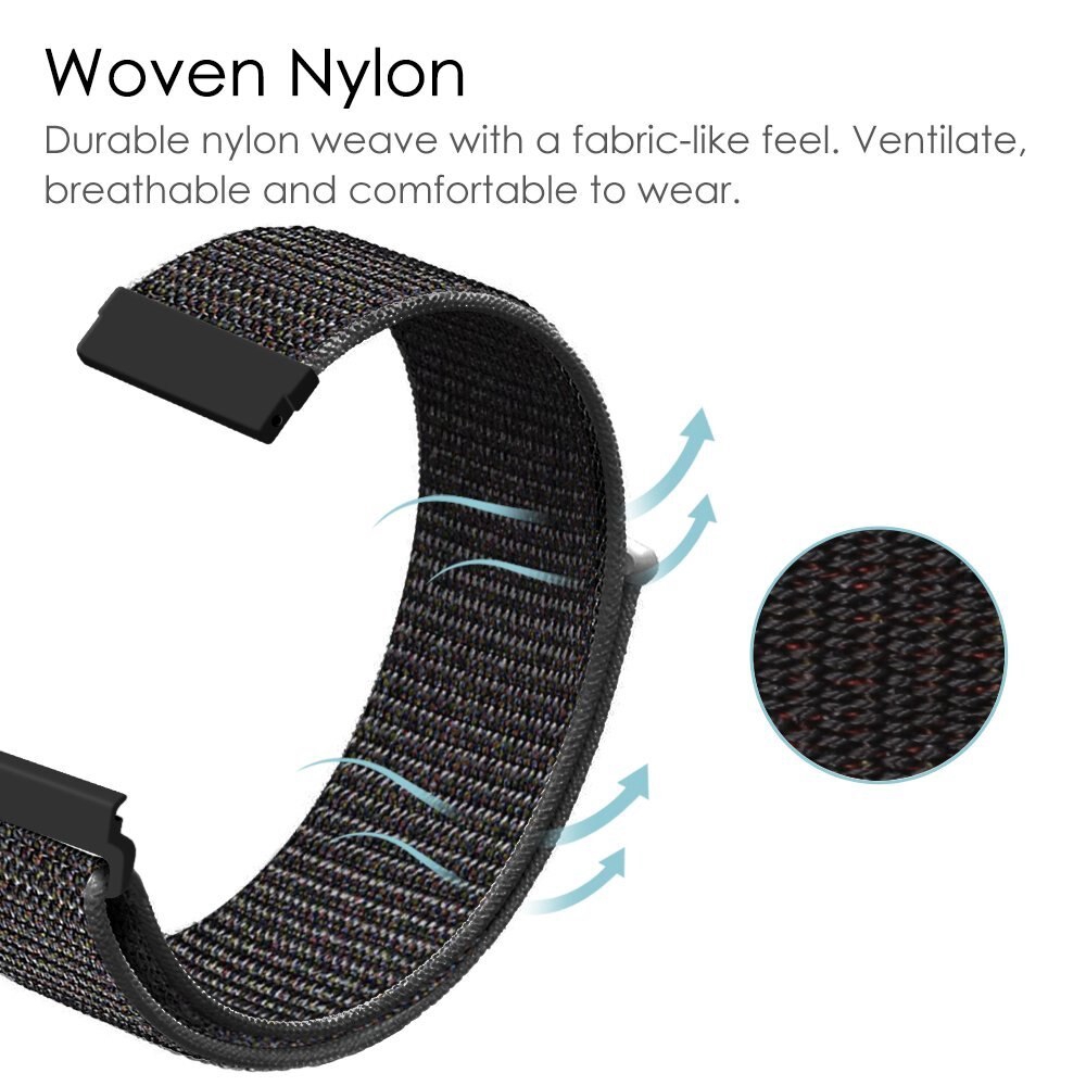 Dây đeo bằng nylon dành cho đồng hồ Samsung Galaxy 42/ 46 mm Active 2 40 mm 44 mm Gear S3/ Sport/ S2 Classic
