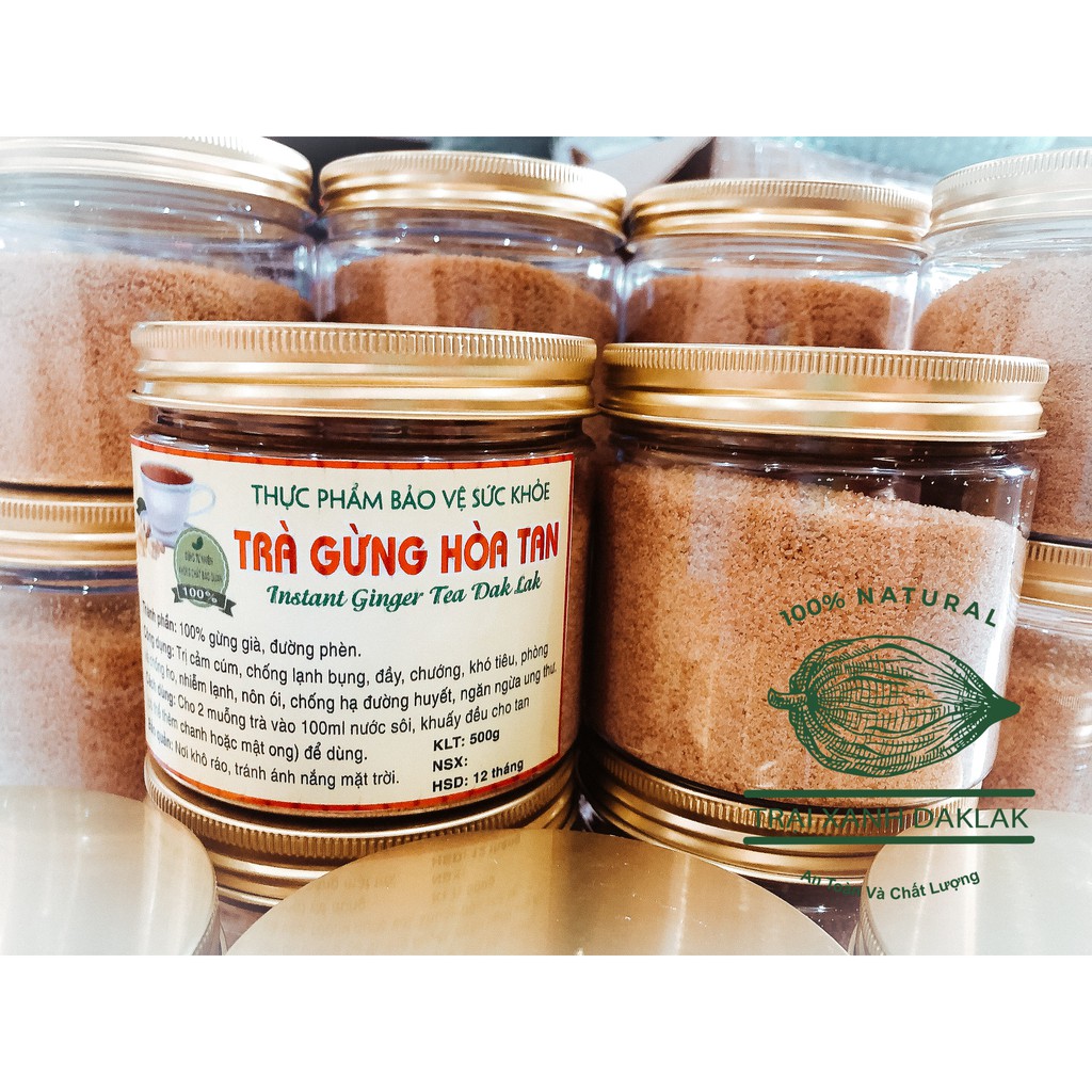 Trà Gừng cao cấp DakLak, Sản phẩm từ thiên nhiên origanic ,Trà giảm cân sạch an toàn 250/500gram