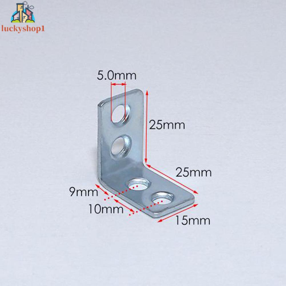 Set 12 Khung Sắt Hình Chữ L Góc 90 Độ Gắn Tường Cố Định Tiện Dụng