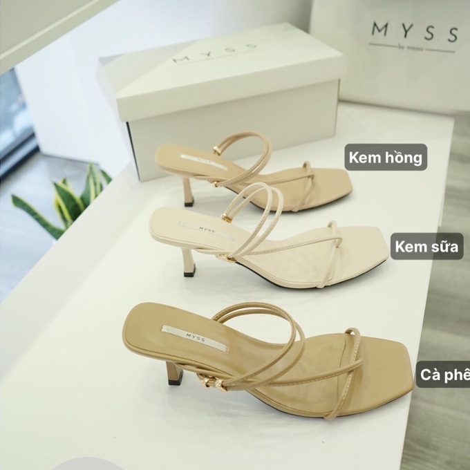 Giày sandal nữ dây mảnh xỏ ngón 5cm thời trang MYSS - SD75