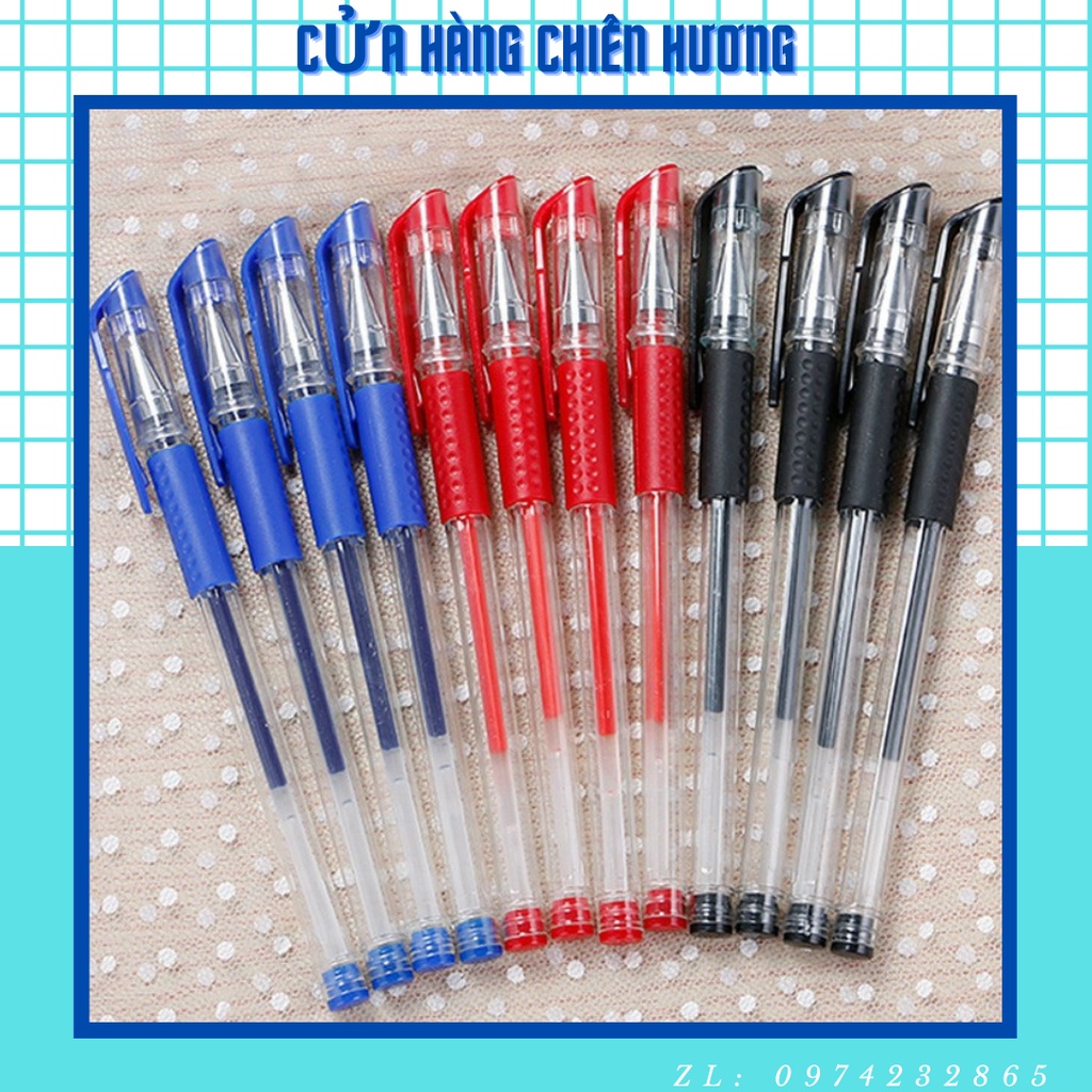 Set 10 Bút Bi Nước Văn Phòng 0,5mm