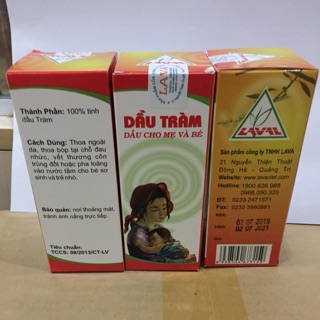 Dầu Tràm LAVA- Dầu Cho Mẹ Và Bé ( 100ml )