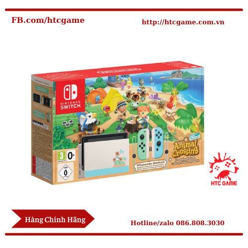 MÁY CHƠI GAME NINTENDO SWITCH ANIMAL CROSSING NEW HORIZONS EDITION NEW 100%