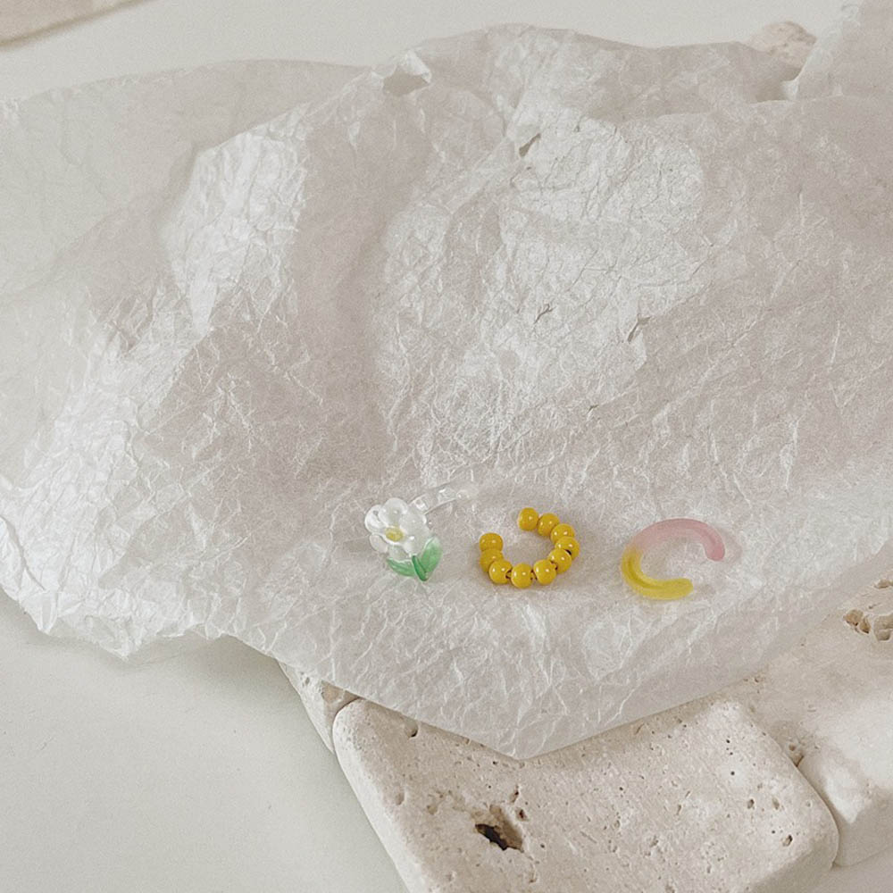 Bông Tai Thời Trang Kiểu Kẹp Nhiều Màu Bằng Nhựa Acrylic Cho Nữ