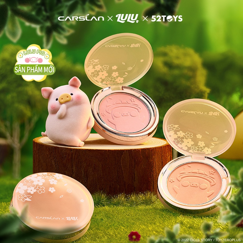 Phấn má Carslan màu sắc tùy chọn phong cách ngọt ngào trang điểm xinh xắn 6g