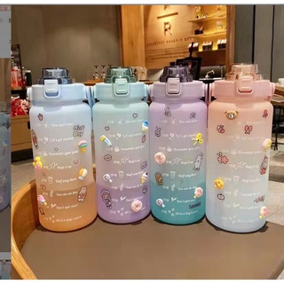 Bình đựng nước dễ thương có vạch báo giờ uống nước