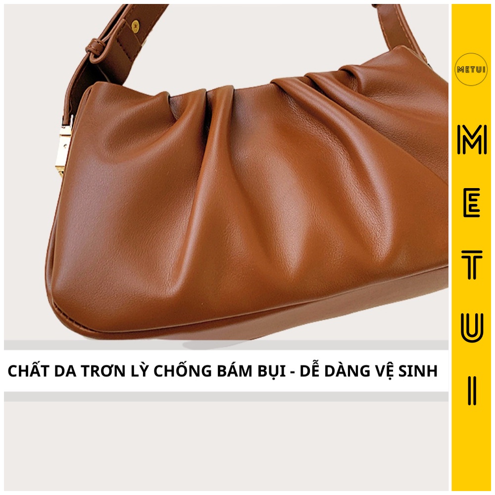 Túi đeo chéo nữ METUII túi đeo vai phong cách Hàn Quốc chất da trơn sang trọng M43
