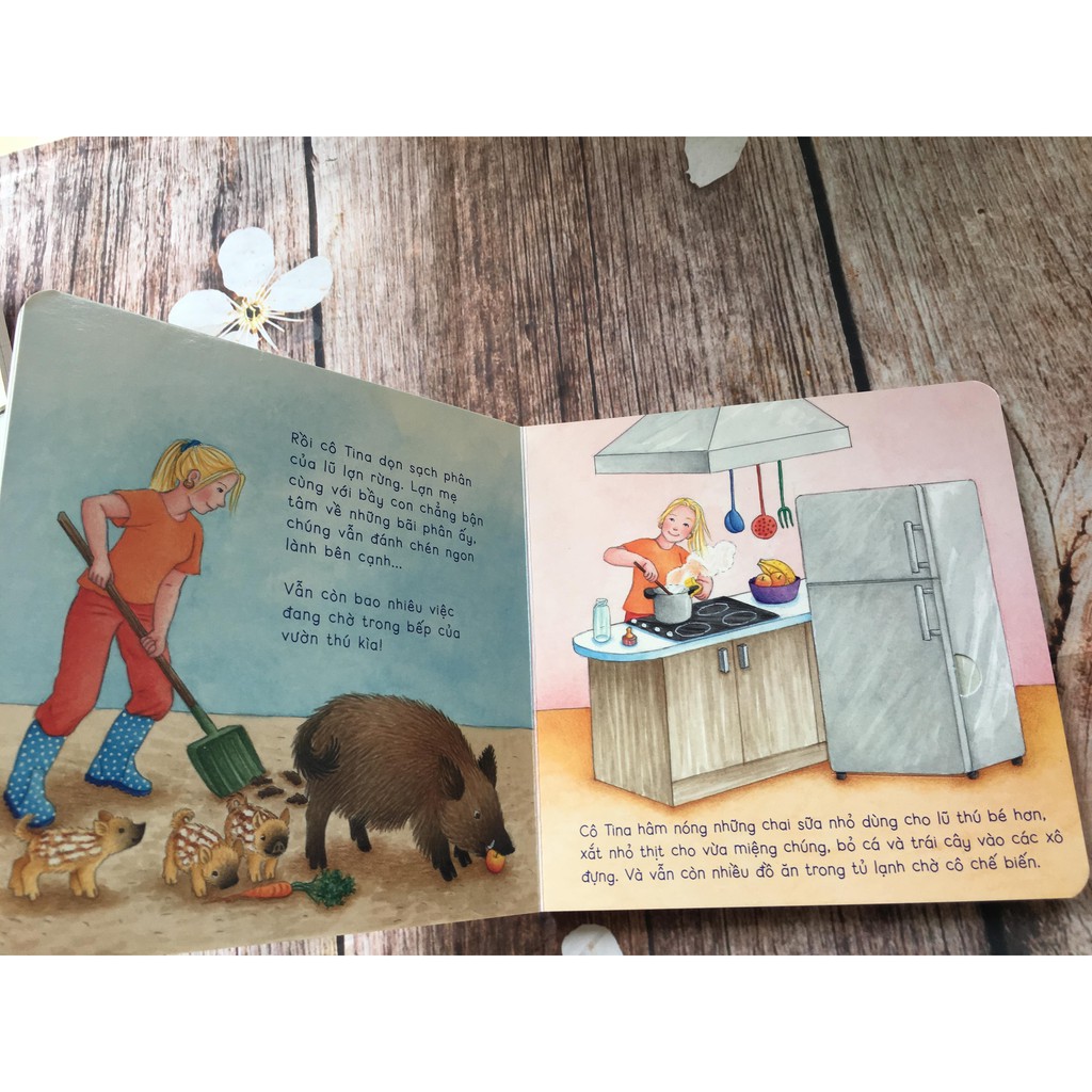 Sách lật giở tương tác - Vào vườn thú với cô nuôi dạy thú | BigBuy360 - bigbuy360.vn