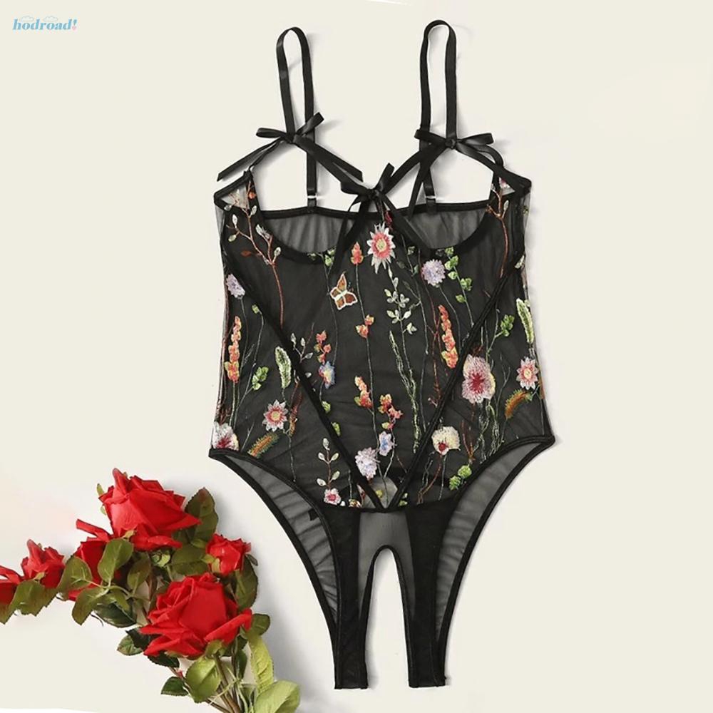 Jumpsuit Ngủ Thêu Hoa Xuyên Thấu Quyến Rũ Cho Nữ | BigBuy360 - bigbuy360.vn