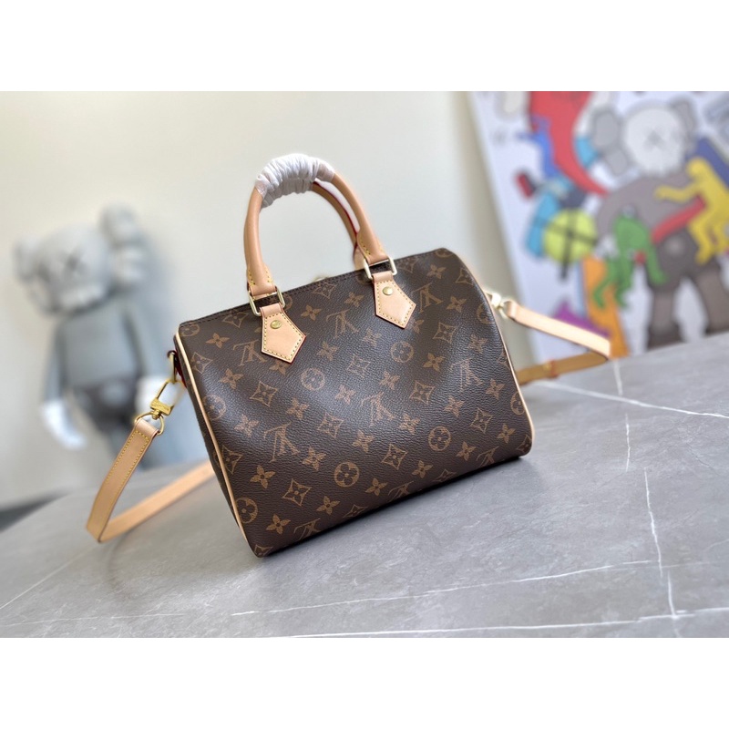 Túi xách nữ dáng trống Louis Vuitton Speedy LV size 25 da thật cao cấp hàng vip 1-1