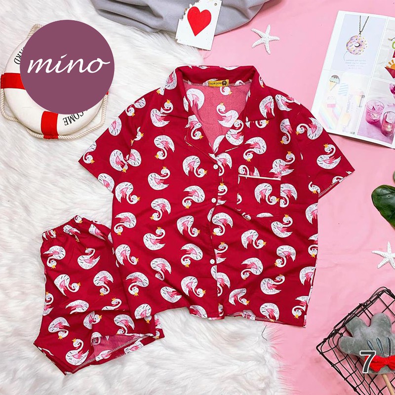 Đồ Mặc Nhà, Pijama, Đồ Bộ Đùi Kate Thái Freesize Siêu Dễ Thương, Vải Mịn, Mát | BigBuy360 - bigbuy360.vn