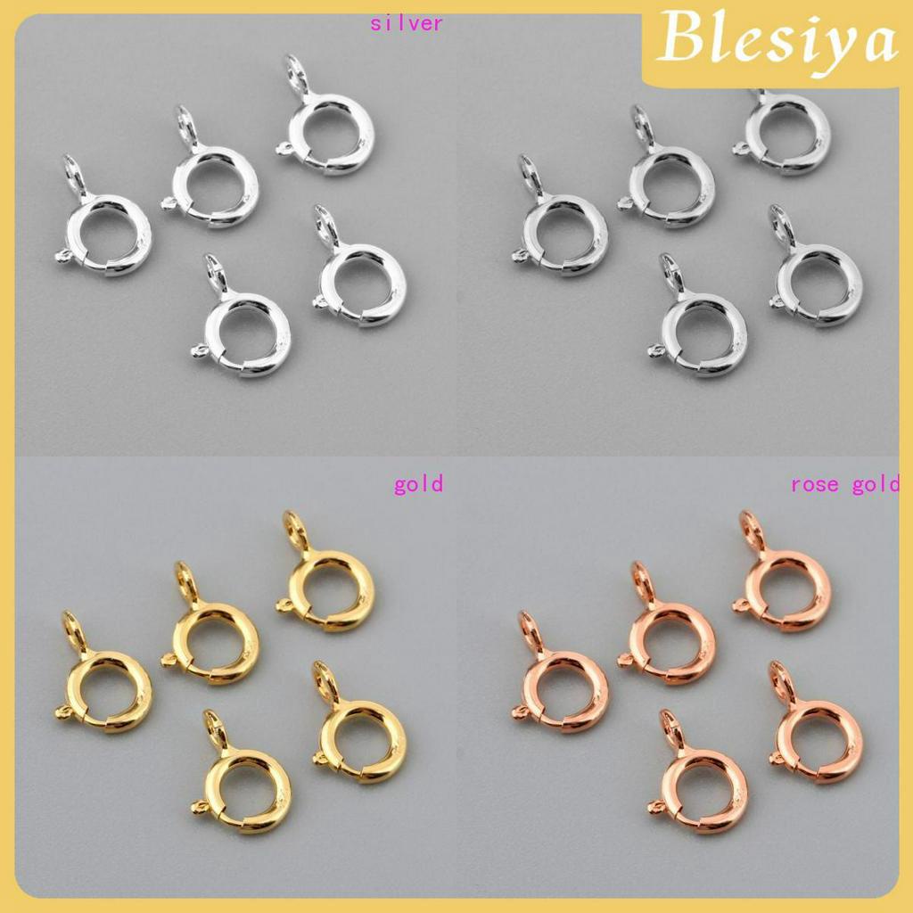 Set 5 khoen móc làm trang sức chất liệu bạc 925
