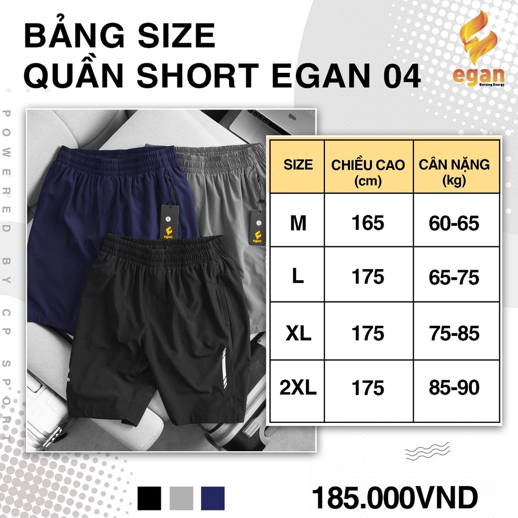 Quần Thể Thao Nam Egan MS Chính Hãng Cao Cấp