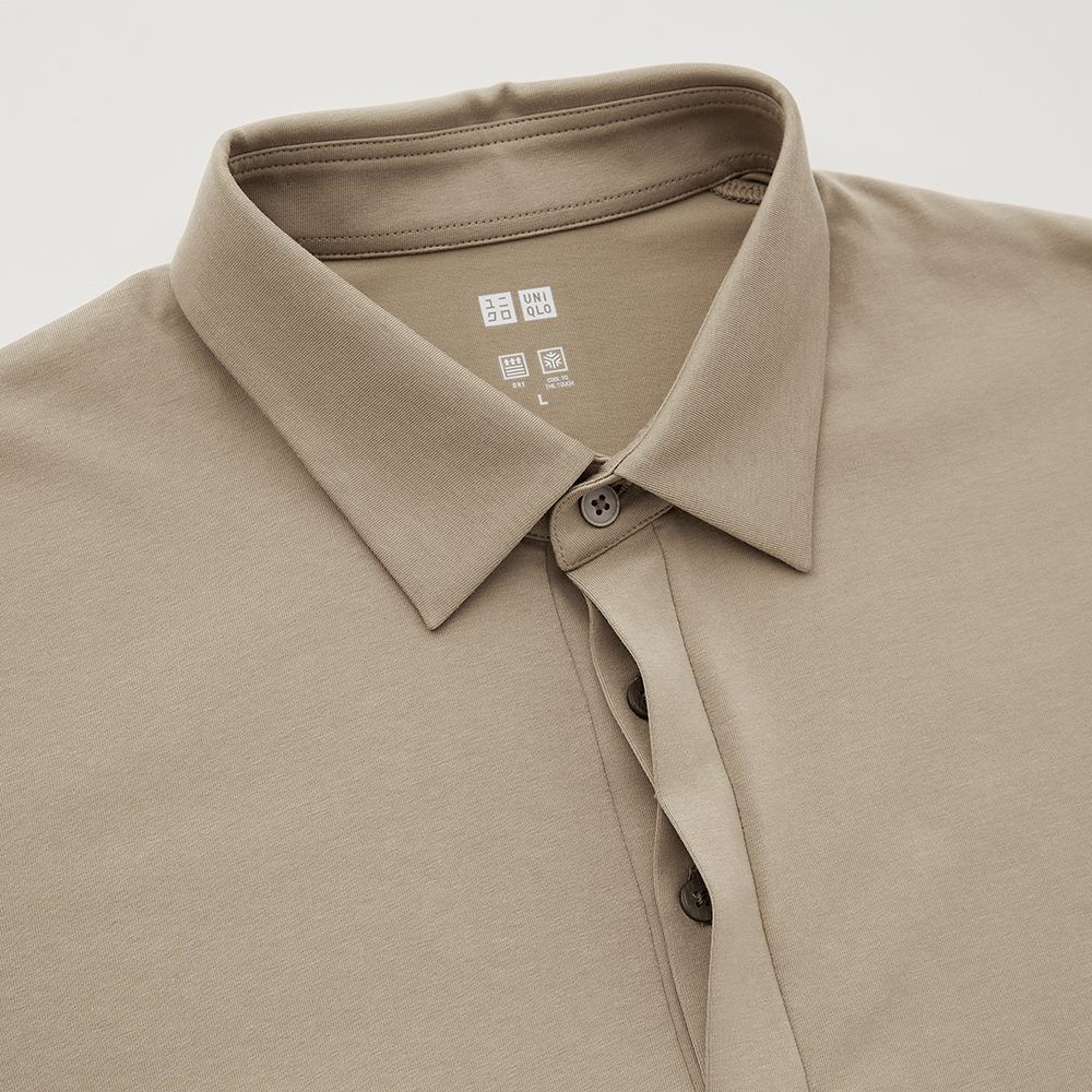 Áo phông/áo thun Polo Nam - AIRism FLY FRONT POLO SHIRT (UNIQLO chính hãng) 💝