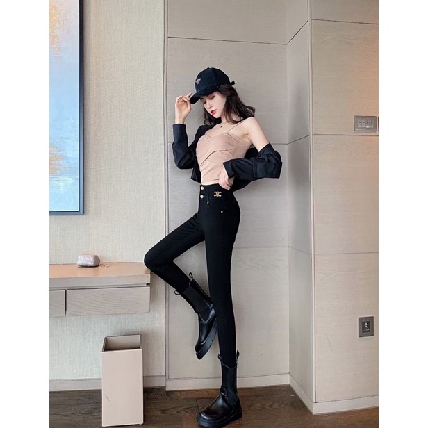 Quần legging cạp cao chaneo