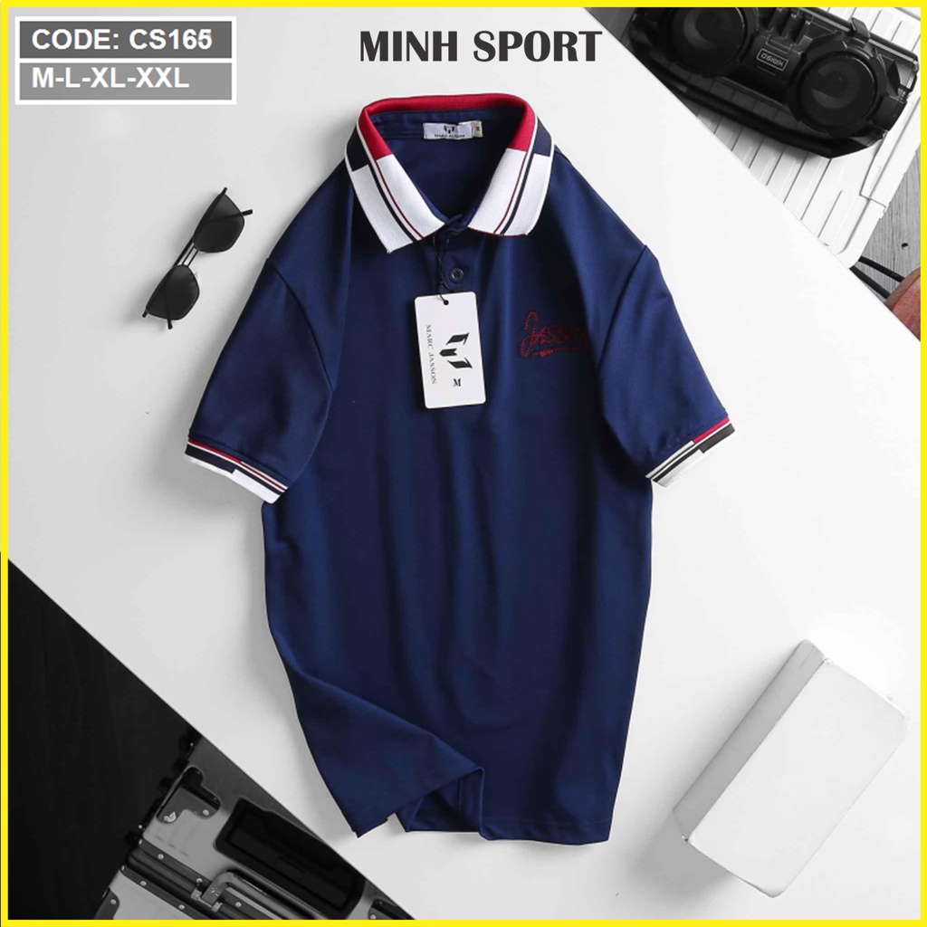 Áo Thun Polo Nam Cổ Bẻ Thêu Chữ Ngắn Tay Thời Trang mã AO.48