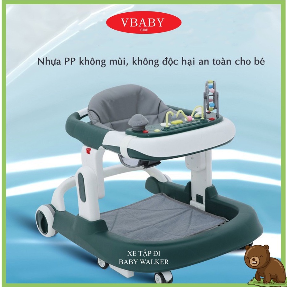 Xe Tập Đi Chữ U Cho Bé 009, Có Bàn Phát Nhạc Kèm Bàn Ăn - Bảo Hành 1 Năm