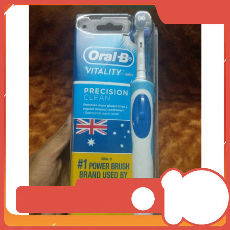 DUY NHAT HÔM NAY Bàn chải điện Oral B Vitality Pro White Electric Toothbrush tặng1 đầu bàn chải Úc DUY NHAT HÔM NAY