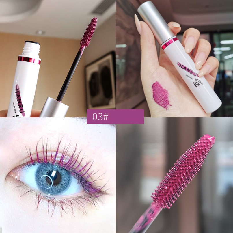 Mascara màu chuốt cong mi Hanru Bling 8ml