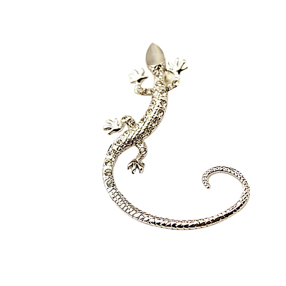 Khuyên Vành Tai Hình Thằn Lằn Đính Đá Thời Trang Cho Nữ