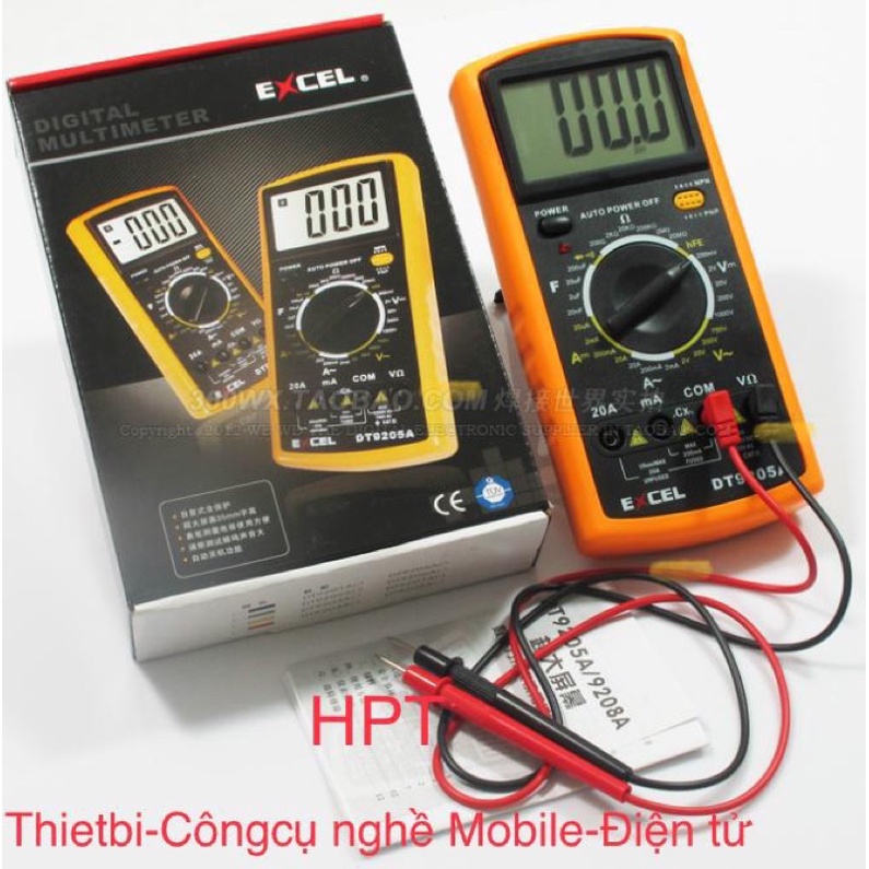 Đồng hồ số Excel 9205A, multimeter digital excel 9205A
