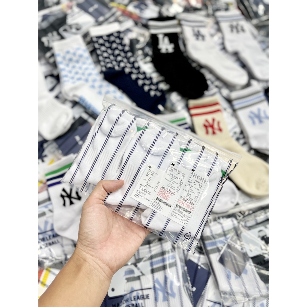 (HÀNG XUẤT XỊN) COMBO 3 ĐÔI Vớ / Tất Cổ ngắn 1999 M//L//B SOCKS Made in KO/REA full-tag-code-BOX