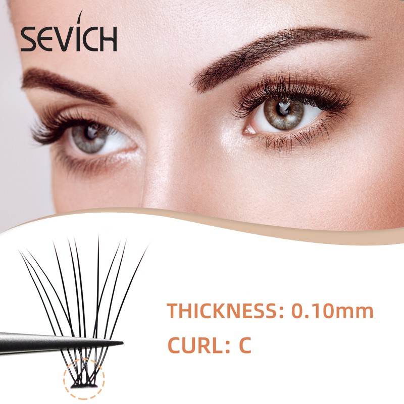 Hộp 60 lông mi giả Sevich nối dài mi tự nhiên chất lượng cao