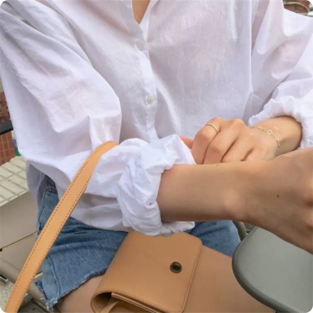 SUXI Áo Sơ Mi Tay Dài Dáng Rộng Màu Sắc Đơn Giản Thời Trang Xuân Hè Phong Cách Hàn Quốc Cho Nữ