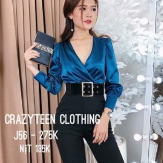 Jump dài phối màu cổ đắp