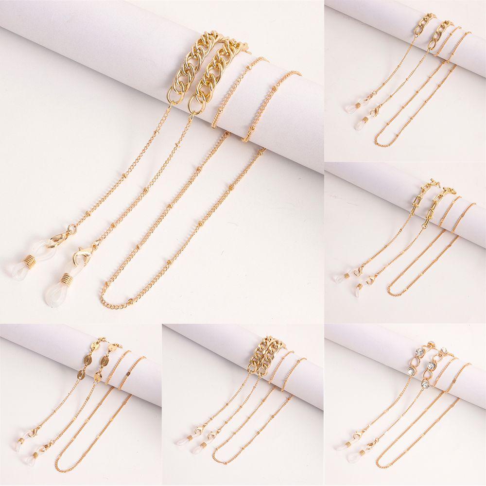 Dây Xích Kim Loại Đeo Mắt Kính Chống Trượt Cho Nữ