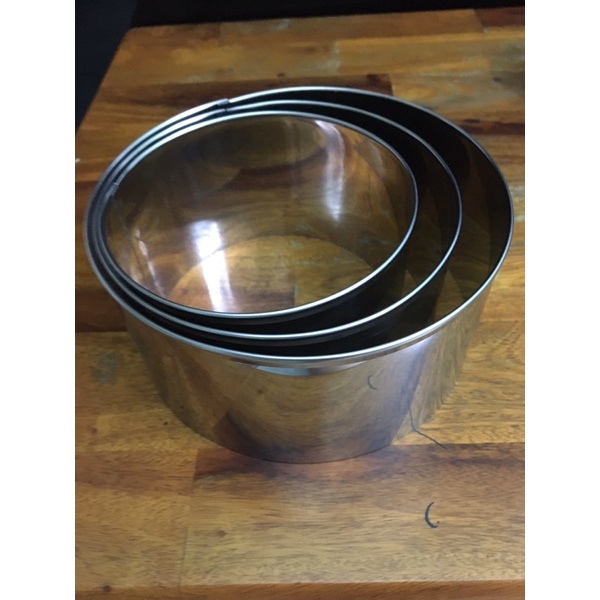 Khuôn bánh MouseTròn / Khuôn Tròn Không Đáy Inox làm bánh mouse, pancake 10cm